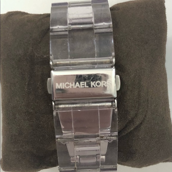 Michael Kors Watch Clear and Silver Hardware main image 7